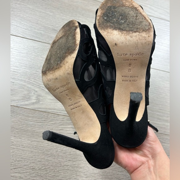 Kate Spade Mesh Peek-toe Slingback Booties - Picture 7 of 11